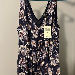 Lucky Brand Maxi Tie-Waist Floral Dress